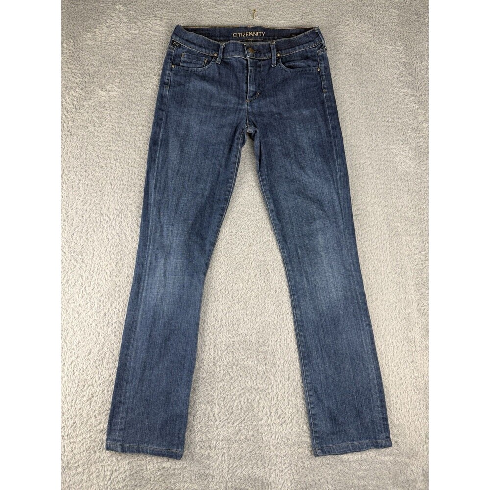 Citizens of Humanity Elson Jean Women 29 Medium Rise Straight Leg Blue Denim USA